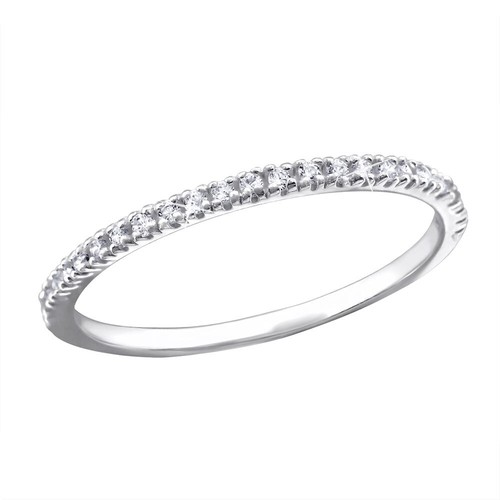 Schmaler ring mit steinen - ring,