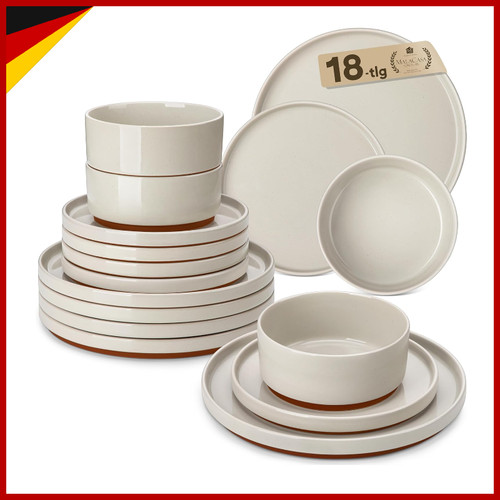 Geschirrset teilig steingut - 18-teilig,