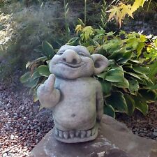 Steinfigur Troll  Stinkefinger