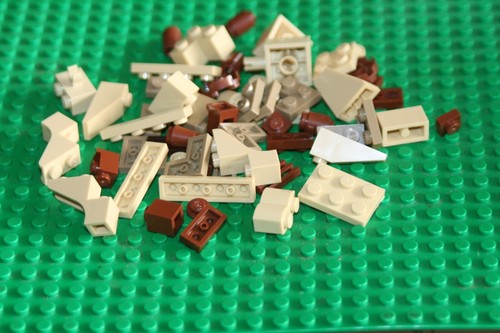 Lego x kleinteile braun - x,