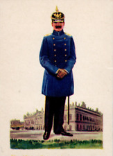 124/674 SAMMELBILD SOLDAT PICKELHAUBE PREUßISCHER INSPEKTOR ÜBERROCK