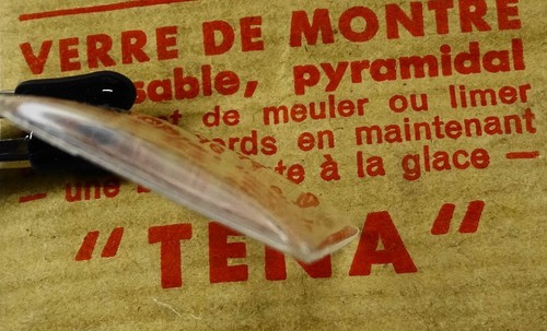 Verre montre base platte dome - verre,