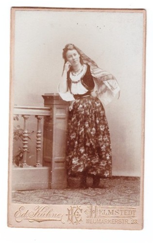Cdv foto 1890 - um, frau