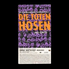 Die Toten Hosen Ticket 1988 - Horrorshow - Hamburg - Konzert Karte Tour