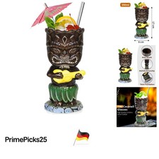 Tiki Becher 300ml Keramik Set bunt hitzebeständig für Partys