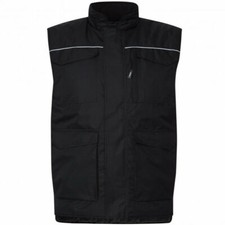 Weste WELLE wattiert Thermo Arbeitsweste gefüttert Winter Weste Steppweste S-3XL