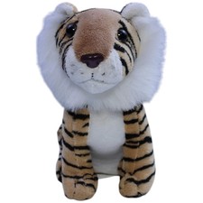 KiK Süßer sitzender Tiger Kuscheltier 18cm Gebraucht