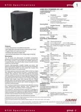 2 x EAW KF NT59 Selfpowered Bi-Amping Fullrange System 3KW im Amptown Case