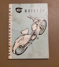 Original NSU Quickly Betriebsanleitung  Bedienung N/S/L  Heft RAR  Oldtimer