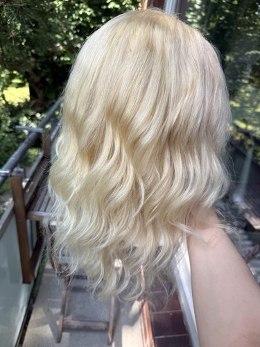 Echthaar perücke blond lace - echthaar,