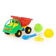 WADER Kipper 'Ameise' + Sandgarnitur 5-tlg. Set Nr.58 Sandkasten Kinderspielzeug