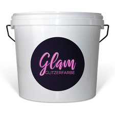 Glam Wandfarbe Glitzerfarbe Kreidefarbe auf Kreidebasis Glitzer Innenfarbe 5L