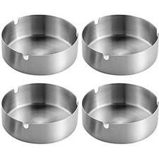 Edelstahl Aschenbecher Set