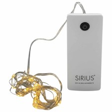 LED Lichterkette silber Draht