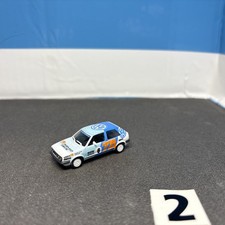 Herpa Volkswagen VW Golf 2 19E GTI 2-türig weiß blau Rallye TA Triumph Adler