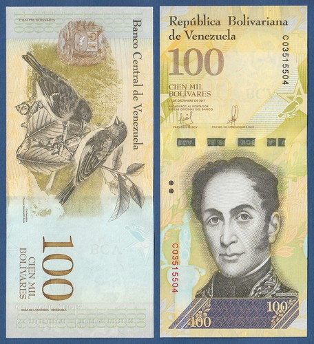 Venezuela 100 000 - 100.000, bolivares