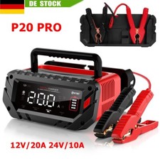 Auto Batterie Ladegerät 20A KFZ AGM Starthilfe 12V/24V Autobatterie Ladegerät
