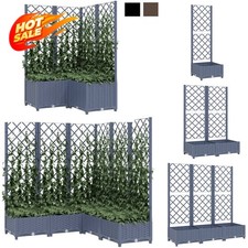 Hochbeet mit Rankgitter