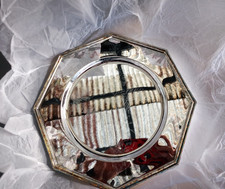 6 elegante versilberte Teller