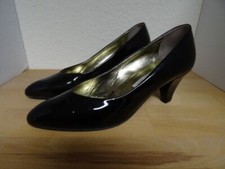 Donna Laura. Venezia Pumps schwarz Lack Gr. 38 Made in Italy
