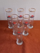 Bierglas 0,3 Liter Rostocker Pils Goldrand 6tlg 