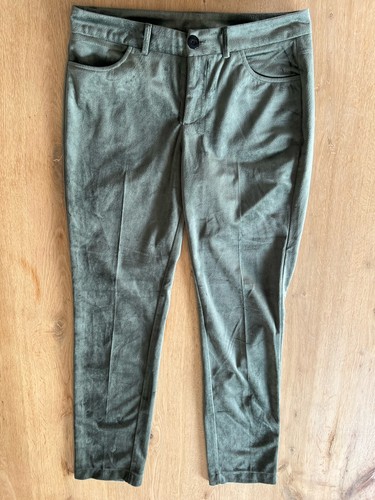 Damen samthose dunkelgrün - damen, samthose,