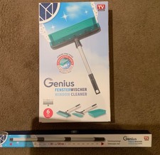 Genius Fensterwischer Set 6tlg Fensterreiniger Abzieher mit Teleskopstange
