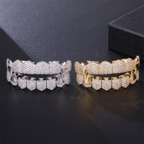 14k baguette joker - gold, grillz
