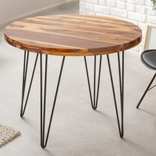 Runder Massivholz Esstisch