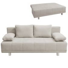 Schlafsofa - beige - mit