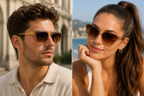 Große retro damenbrille - retro,