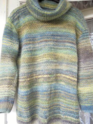 Pullover grün blau bunt 44 - pullover,