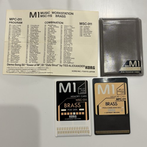 Korg pcm card - m1, brass