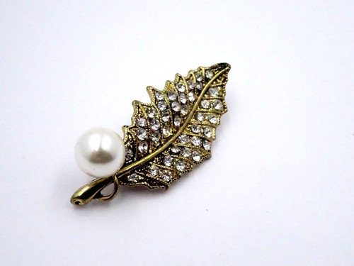 Damen brosche anstecker golden - damen,