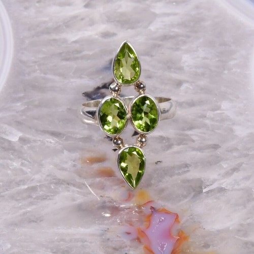 Peridot ring 925er - 925er, silber