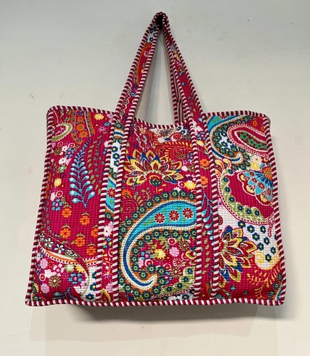 Handmade indian pink - handmade, paisley