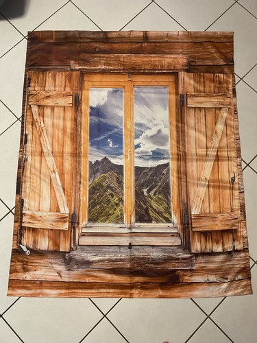 Tischdecke holzfenster blick - tischdecke, "