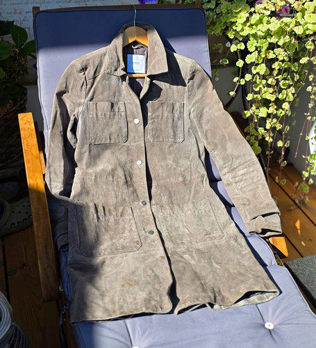 Mango damen wildleder mantel - wildleder,