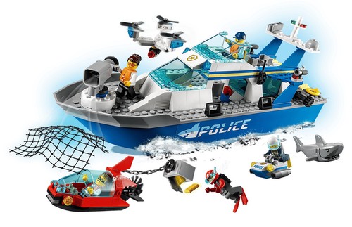 Lego city 60277 polizei - city, boot
