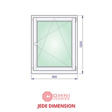 Fenster Holz 950 x 1200 mm
