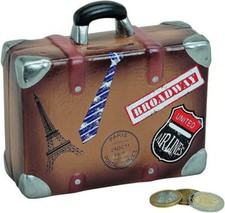 Koffer Spardose Keramik