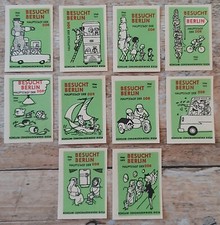 10 DDR Streichholz Etiketten