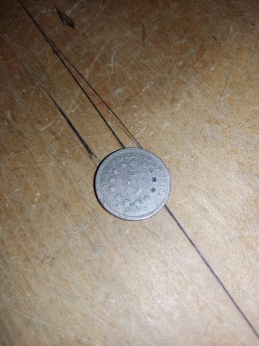 Münze cent 1867 usa nickel - 5,