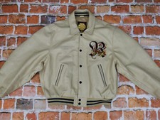 *REDSKINS VINTAGE LEDERJACKE*DRAGON TEDDY BY RDS*EIERSCHALEN BEIGE* XXL*TIP TOP