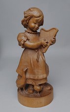 Vintage Holz Figur Mädchen