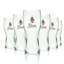 6x König Pilsener Bierglas