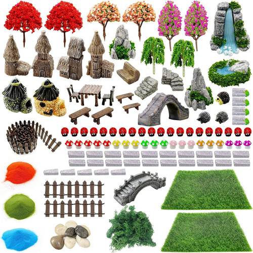 Mini garten deko set - set, 121
