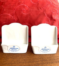 2x Porzellan Aufsteller Seltmann Weiden,  Halter zur Präsentation