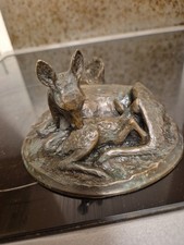 Dekorative Bronze Stil Mutter und Baby Hirsch Figur