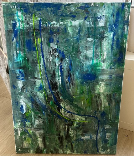 Acrylbild handgemalt abstrakt